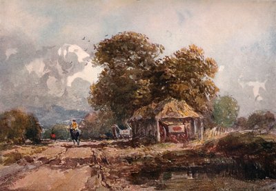 Vagnskjulet, 1841 av David Cox the elder