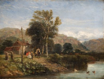 Väntar på färjan, 1845. av David Cox the elder