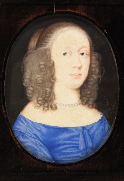 En dam som heter Elizabeth Vere, grevinna av Clare, 1653 (wc på veläng) av David Des Granges