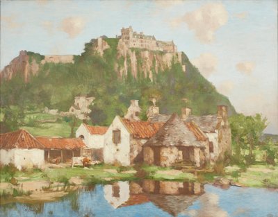 Nedanför vallarna i Stirling Castle (olja på duk) av David Gauld