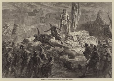 Scen från Richard Coeur de Lion, på Drury Lane Theatre av David Henry Friston