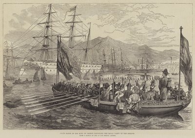 Statspråm av kungen av Grekland förmedlar det kungliga sällskapet till Serapis av David Henry Friston