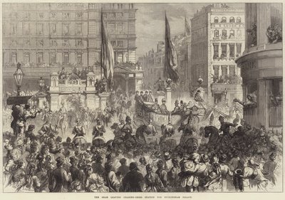 Shah lämnar Charing-Cross Station för Buckingham Palace av David Henry Friston
