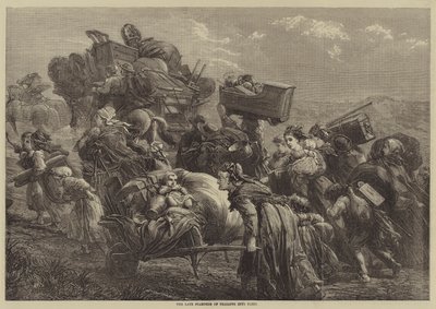 Den sena stampeden av bönder in i Paris av David Henry Friston
