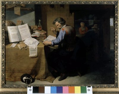 Alkemisten, målning av David Ryckaert den unga. av David III Ryckaert