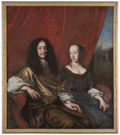 Gustav Adolf, 1633–1695, hertig av Mecklenburg-Güstrow. Magdalena Sibylla, 1631–1719, av Holstein av David Klöcker Ehrenstrahl