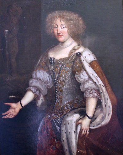 Tyska: Hertiginnan Magdalena Sibylla av Württemberg i galaklänning Hertiginnan Magdalena Sibylla av Württemberg i galaklänning av David Klöcker Ehrenstrahl
