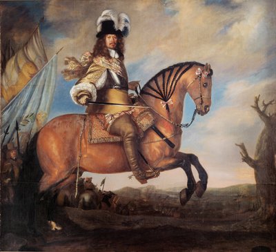 Porträtt av fältmarskalken Carl Gustaf Wrangel 1613-1676, 1652 av David Klöcker Ehrenstrahl
