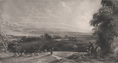 Höstsolnedgång, 1830. av David Lucas