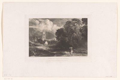 Utsikt över Stoke-by-Nayland Stoke by Nayland, Suffolk (titel på objekt) av David Lucas
