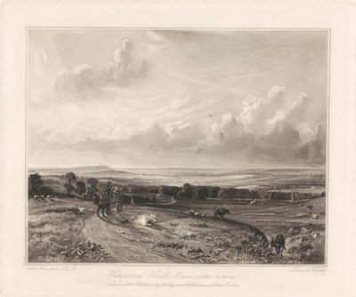 Hampstead Heath, Harrow på avstånd av David Lucas