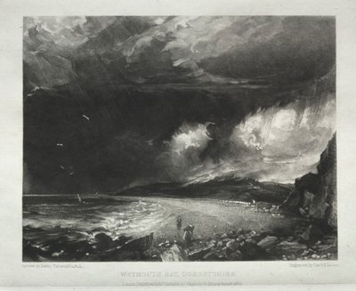 Olika landskapsämnen, karaktäristiska för engelskt landskap...Weymouth Bay, Dorsetshire, 1830. av David Lucas