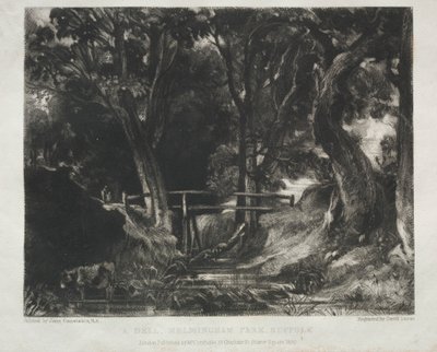 Olika landskapsämnen, karaktäristiska för engelskt landskap från bilder..., 1830. av David Lucas