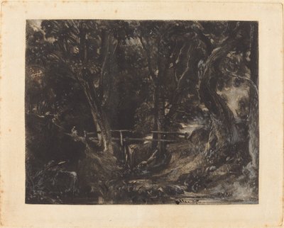 En Dell i Helmingham Park, Suffolk av David Lucas after John Constable