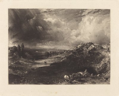 En Heath av David Lucas after John Constable