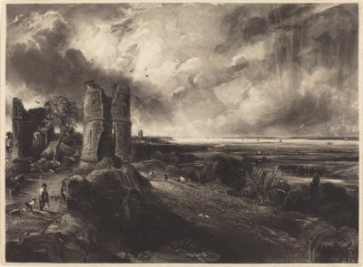 Hadleigh Castle (stor tallrik) av David Lucas after John Constable