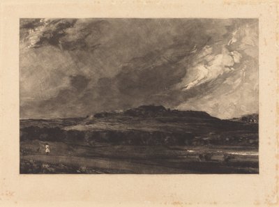 Gamla Sarum (a) av David Lucas after John Constable