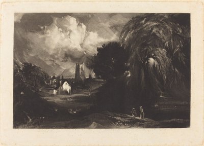 Stoke-by-Nayland av David Lucas after John Constable