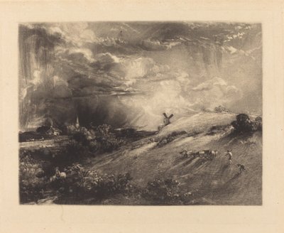 Sommareftermiddag, efter en dusch av David Lucas after John Constable