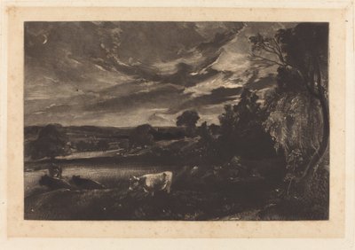 Sommarkväll av David Lucas after John Constable