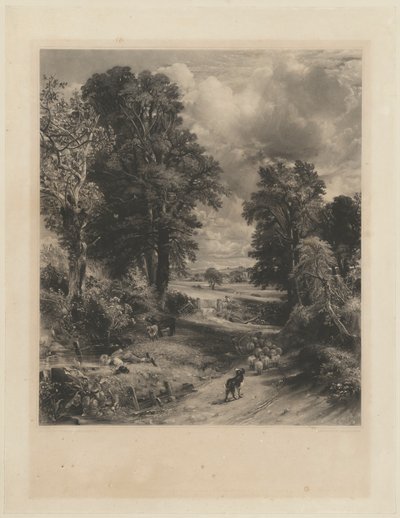 Majsfältet av David Lucas after John Constable