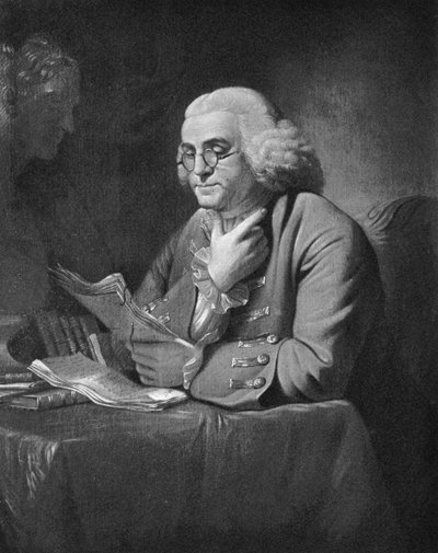 Benjamin Franklin, c1766 av David Martin