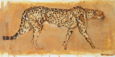 Cheetah, 2022 (olja på duk) av David Mayer