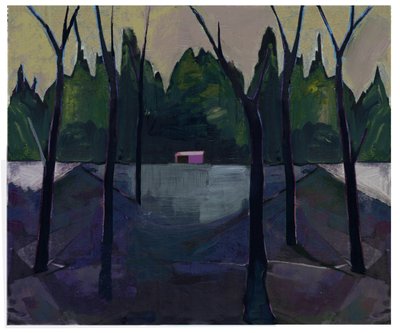 Boathouse, 2021 (blandteknik) av David McConochie