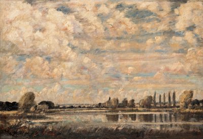 En flodscen (olja på duk) av David Muirhead