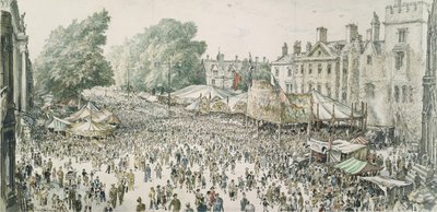 St. Giles Fair, Oxford av David Muirhead Bone