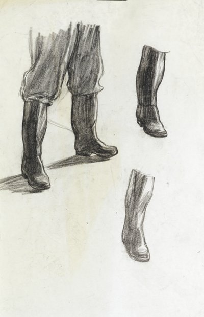 Studie för utläggning av vinterminor utanför Island av David Muirhead Bone