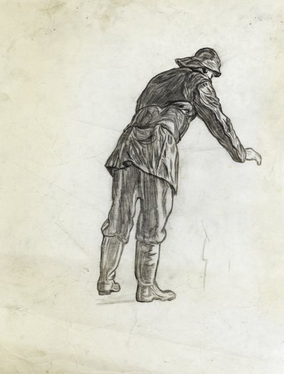 Studie för utläggning av vinterminor utanför Island av David Muirhead Bone