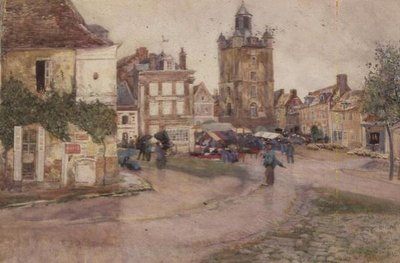 Marknadsdag i Genilly, Frankrike av David Murray