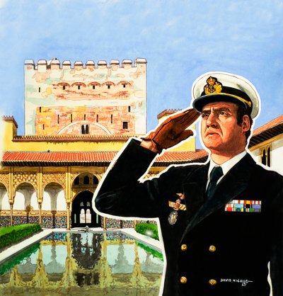 Kung Juan Carlos av Spanien av David Nicolle