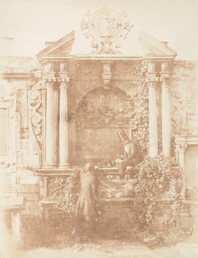 Edinburgh. Gråbrödernas kyrkogård, 1843-47. Skapare: David Octavius Hill, Robert Adamson, Hill & Adamson. av Hill and Adamson