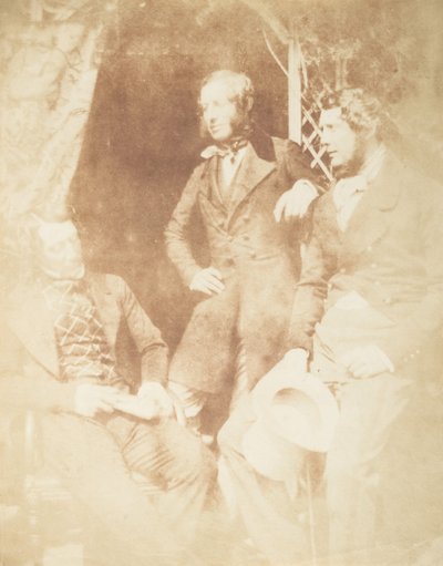 Ogilvie Fairly, kapten Hamilton och Gilmore, 1843-47. Skapare: David Octavius Hill, Robert Adamson, Hill & Adamson. av Hill and Adamson