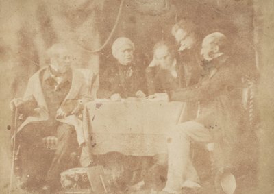 Sir David Brewster, Earle Monteith, Dr. Welsh & Two Others, 1843-47. Skapare: David Octavius Hill, Robert Adamson, Hill & Adamson. av Hill and Adamson