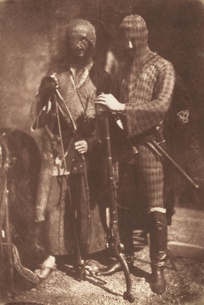 Afghan eller Circassian Armour, 1843. Skapare: David Octavius Hill, Robert Adamson. av David Octavius Hill, Robert Adamson