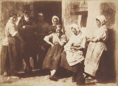 Dörr till lotsstuga i Newhaven,1845 (foto) av David Octavius Hill