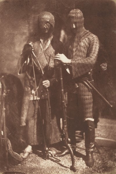 Afghansk eller tjerkessisk rustning,1843 (foto) av David Octavius Hill