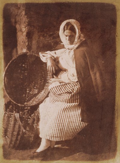 Mrs Hall, Newhaven, 1843-47 (saltpapperstryck från kalotypnegativ) (se även 224278, 224279) av David Octavius Hill
