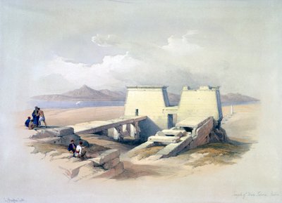 "Tempelet Wady Saboua, Nubia", 1800-talet av David Roberts, Louis Haghe