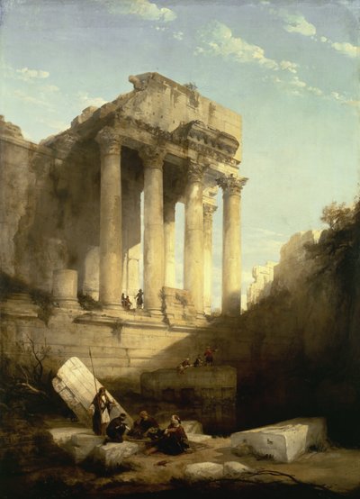 Baalbec - Ruinerna av Bacchustemplet av David Roberts