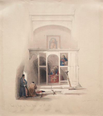 Elias kapell på berget Horeb av David Roberts