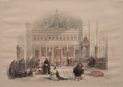 Kapell i klostret St. Saba, 1839. av David Roberts