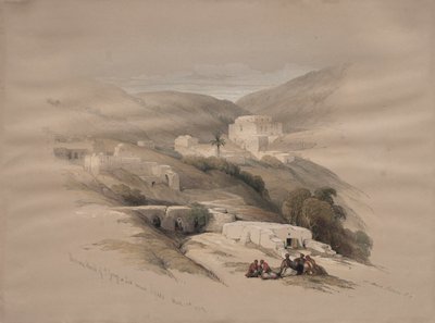 Christian Church of St. George at Ludd, forntida Lydda, 1839. av David Roberts