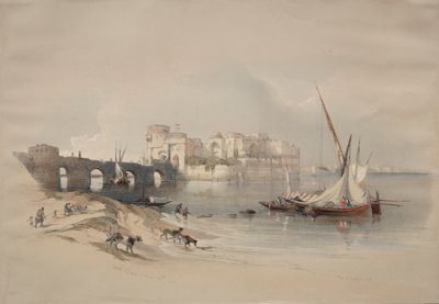 Citadellet i Sidon, 1839. av David Roberts