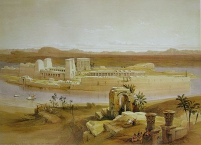 David Roberts Tempelön Philae av David Roberts