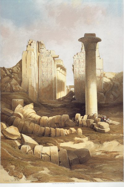 Egypten, Pilared Hall of the Temple of Karnak, av David Roberts av David Roberts