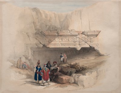 Ingången till kungarnas gravar, Jerusalem av David Roberts